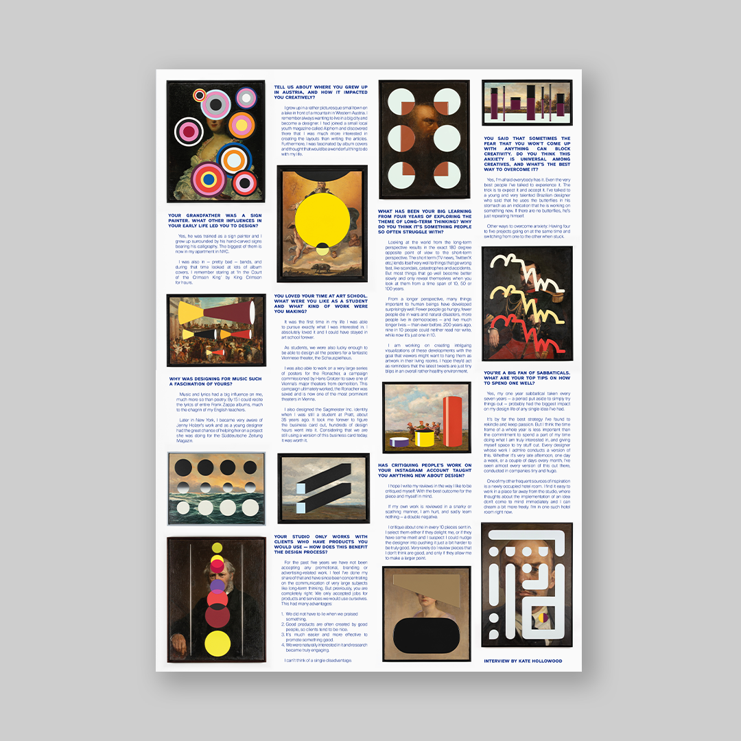 Posterzine® Ausgabe 98 | Stefan Sagmeister
